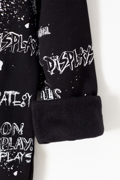 Erkek Çocuk Pano Baskılı Sweatshirt 9-14 Yaş 14024