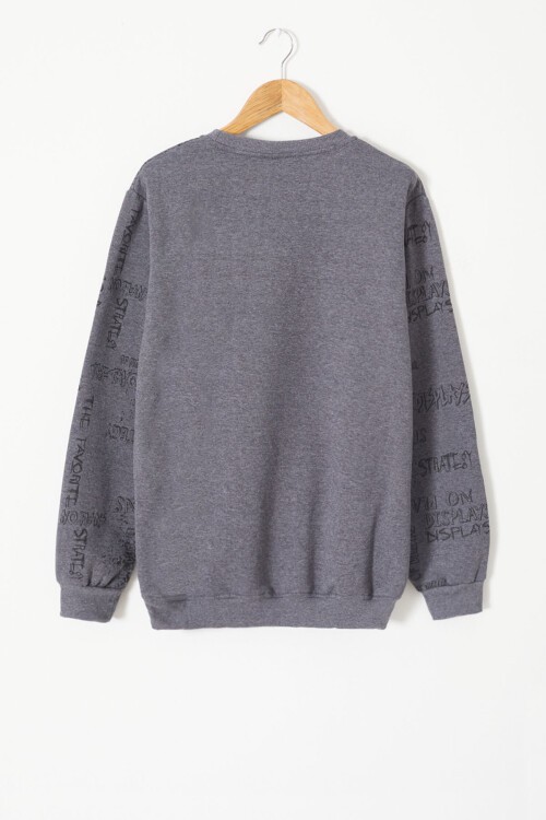 Erkek Çocuk Pano Baskılı Sweatshirt 9-14 Yaş 14024