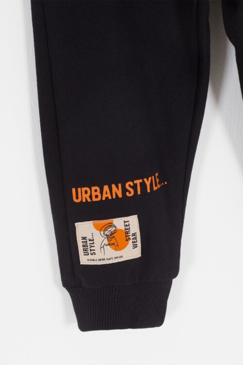 Erkek Çocuk Urban Yazı Baskılı Kırmızı 2li Takım 16673