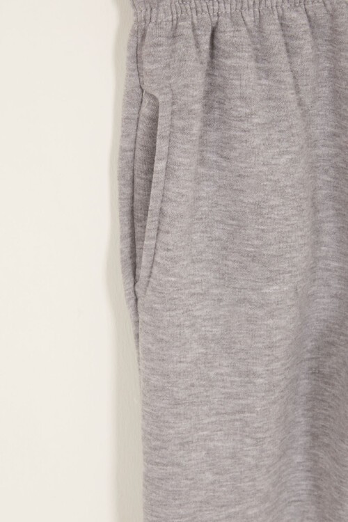 Gri Erkek Çocuk Sevimli Ayıcık Temalı Şardonlu 3 İplik 2li Takım