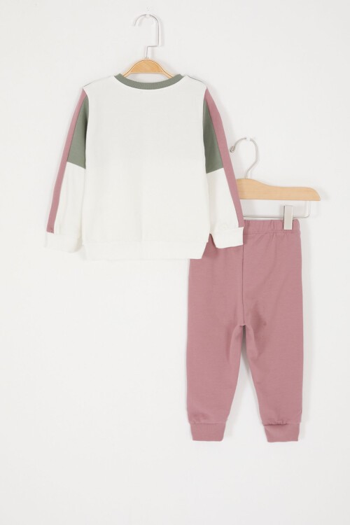 Haki California Baskılı Şardonlu Erkek Bebek Eşofman Takımı 16830