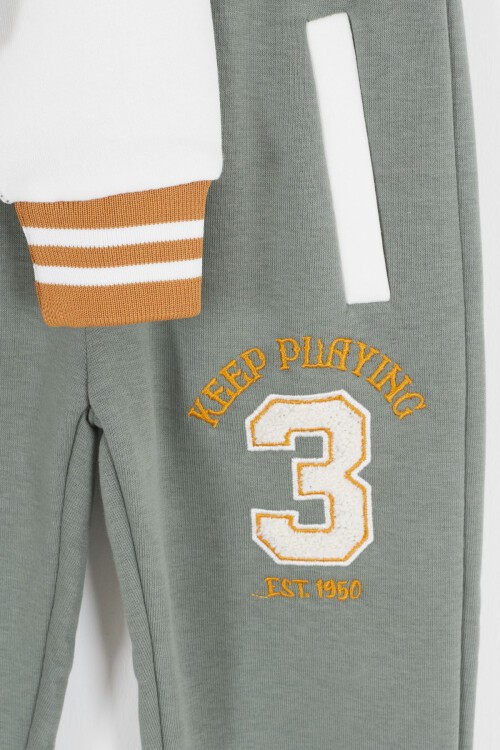 Haki Champions Yazılı Kolej Ceketli Erkek Çocuk Takım 16727