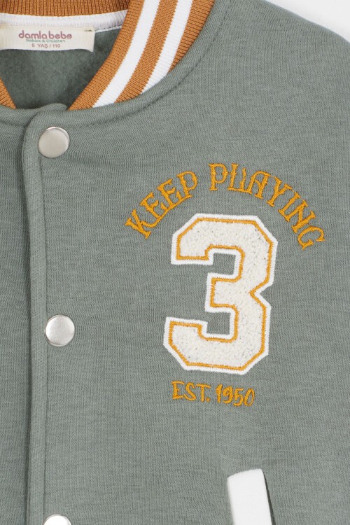 Haki Champions Yazılı Kolej Ceketli Erkek Çocuk Takım 16727