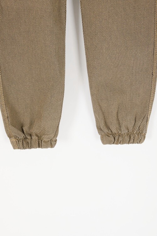 Haki Dokulu Kumaş Erkek Çocuk Pantolon 16807