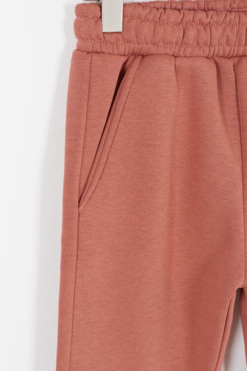 Hardal Yazı Baskılı Şardonlu Erkek Çocuk Kapüşonlu Eşofman Takımı 17119