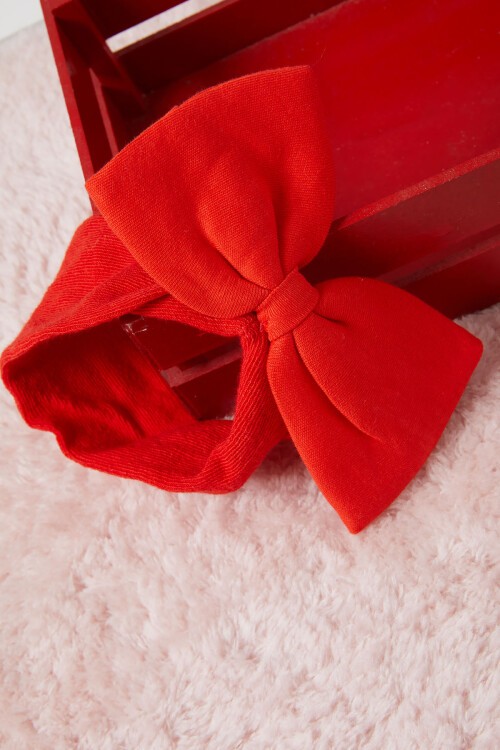 Kiraz Baskılı Bandanalı Kız Bebek Badili Elbise 16656