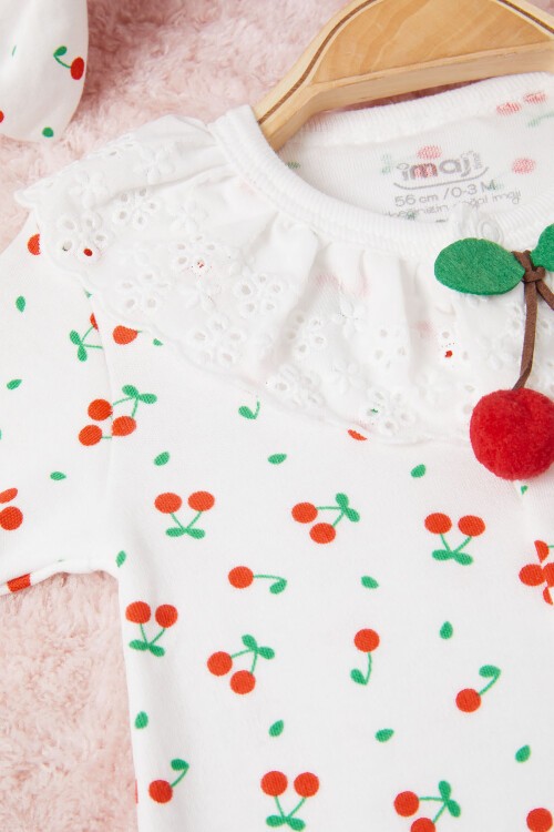 Kiraz Desenli Çıtçıtlı Tulum 16657