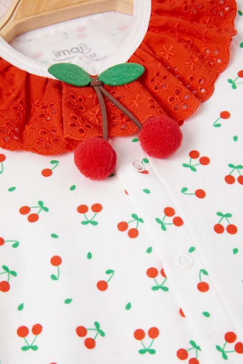 Kiraz Desenli Çıtçıtlı Tulum 16657