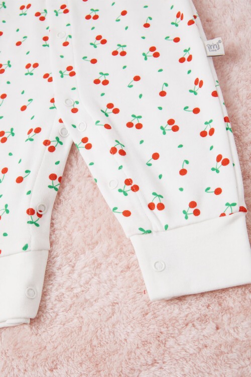 Kiraz Desenli Çıtçıtlı Tulum 16657