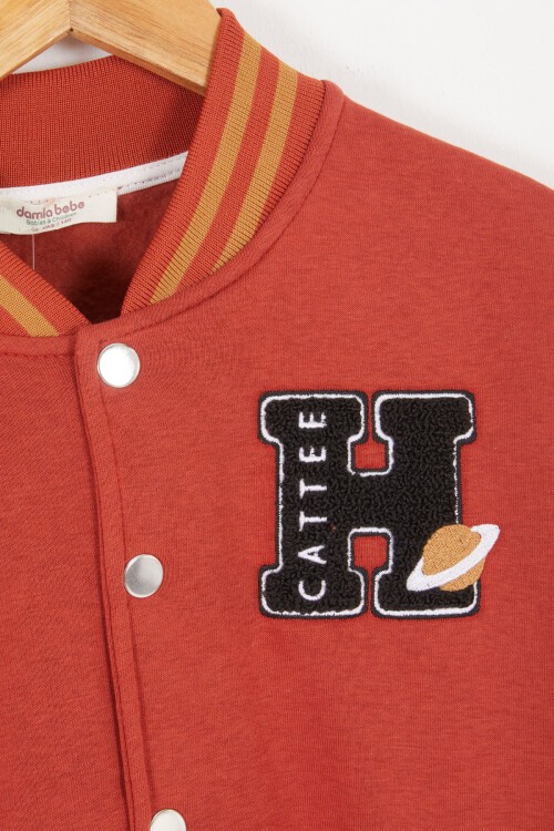 Kiremit Uzay Temalı Şardonlu Erkek Çocuk Kolej Eşofman Takımı 17076