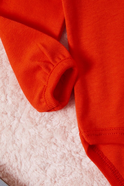 Kız Bebek Kiraz Desenli Uzun Kollu 2li Badi 16655