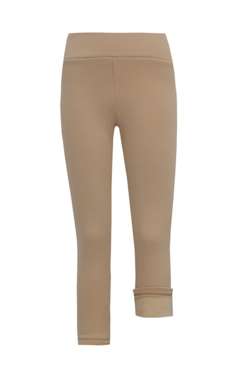 Kız Çocuk Bej Termal Tayt 16666