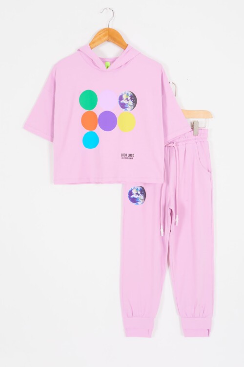 Kız Çocuk Dünya Baskılı Takım 16668