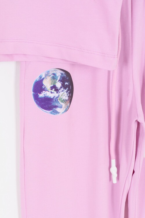 Kız Çocuk Dünya Baskılı Takım 16668