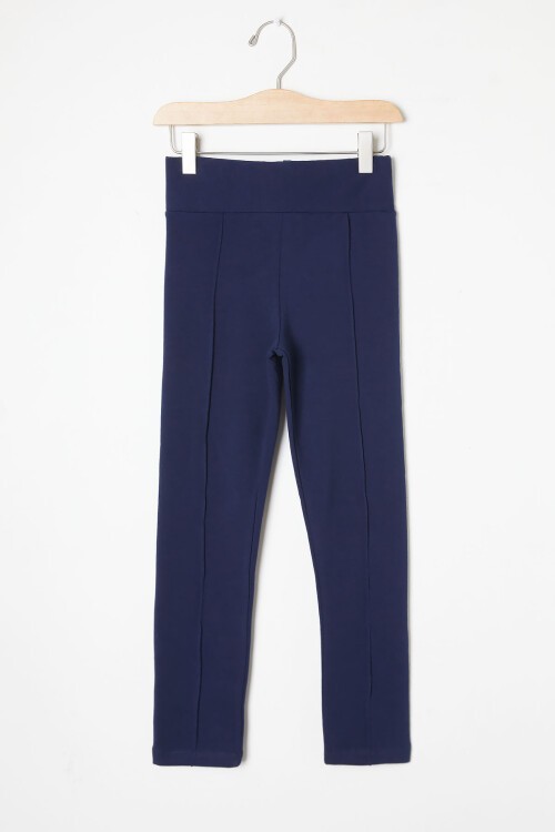 Kız Çocuk Lacivert Çımalı Tayt 17257