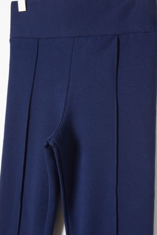 Kız Çocuk Lacivert Çımalı Tayt 17257