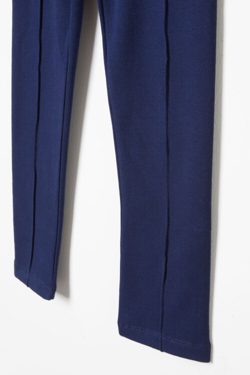 Kız Çocuk Lacivert Çımalı Tayt 17257