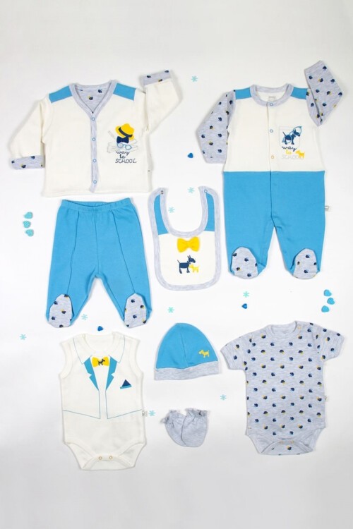 Köpek Temalı 8li Bebek Hastane Çıkışı Seti 16912