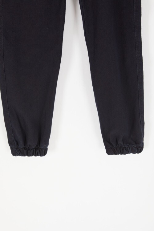 Lacivert Dokulu Kumaş Erkek Çocuk Pantolon 16808