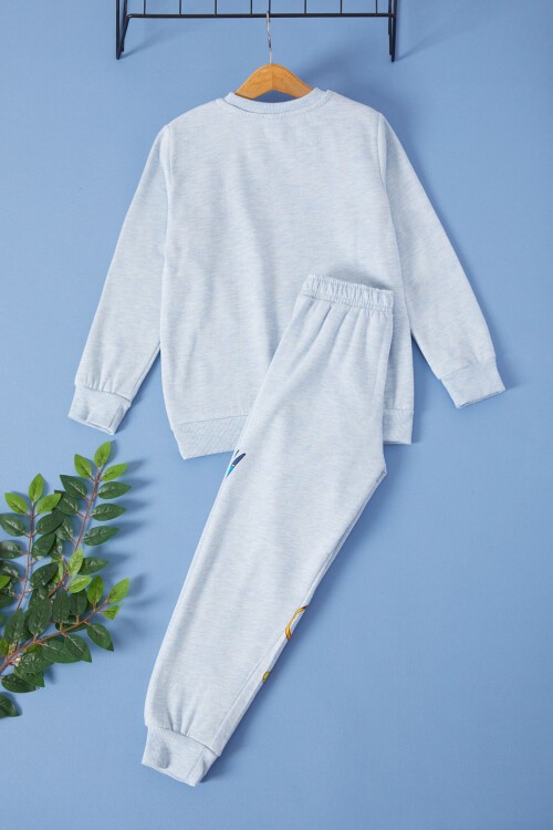 Mavi Aslan Kral Baskılı Erkek Çocuk Eşofman Takımı 17270