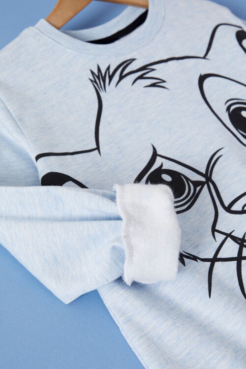 Mavi Aslan Kral Baskılı Erkek Çocuk Eşofman Takımı 17270