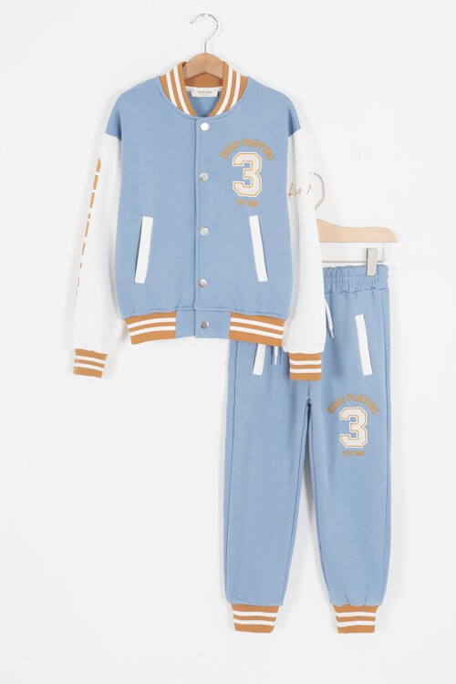 Mavi Champions Yazılı Kolej Ceketli Erkek Çocuk Takım 16726