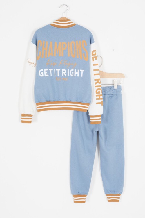 Mavi Champions Yazılı Kolej Ceketli Erkek Çocuk Takım 16726