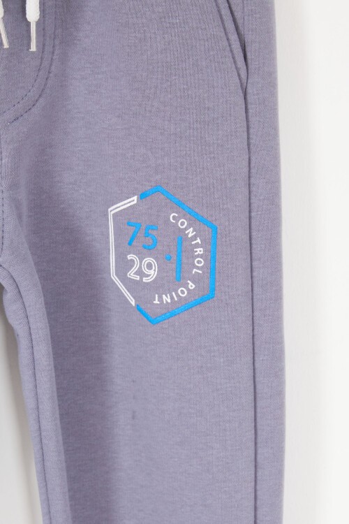 Mavi Komando Cepli Erkek Çocuk Şardonlu Eşofman Altı 17053