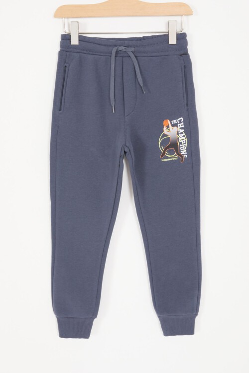 Mavi Street Baskılı Erkek Çocuk Şardonlu Eşofman Takımı 16958