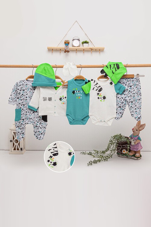 Zürafa Temalı 8li Bebek Hastane Çıkışı Seti 16898