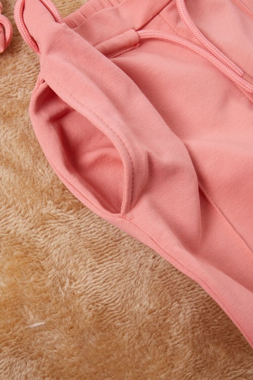 Pembe Adventure Yazılı Kız Eşofman Takımı 16690