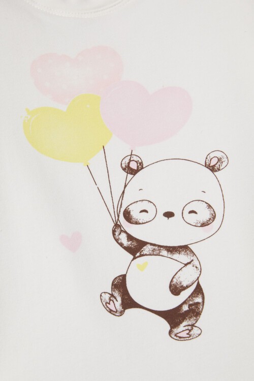 Renkli Balonlar Baskılı Kız Bebek Takımı 16977