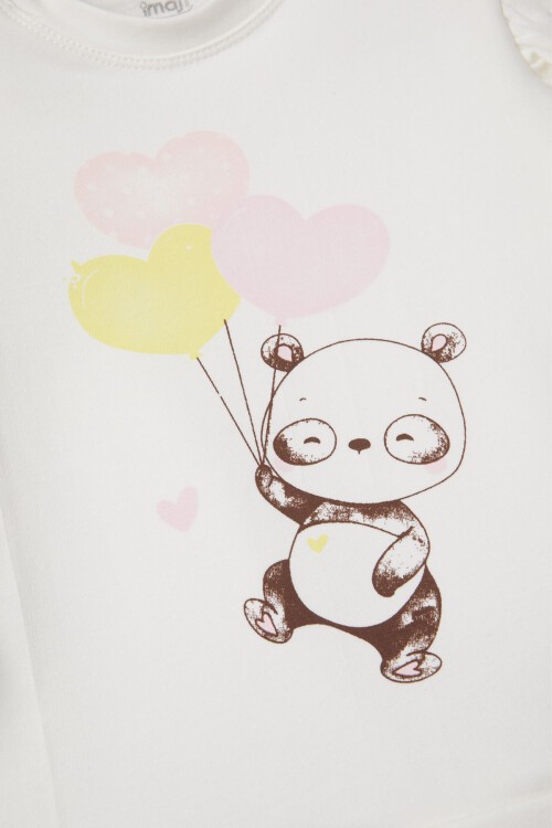 Renkli Balonlar Baskılı Kız Bebek Takımı 16977