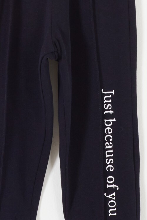 Sarı Yazı Baskılı Erkek Bebek Eşofman Takımı 17326