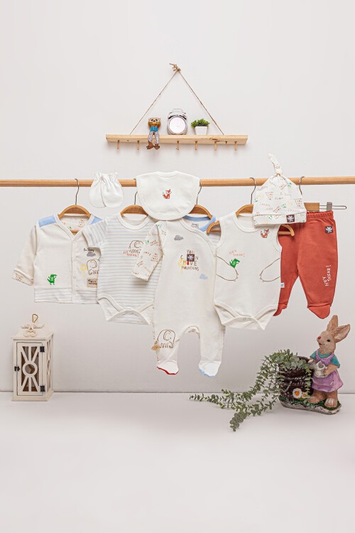 Sevimli Tilki Baskılı 8li Bebek Hastane Çıkışı Seti 16880