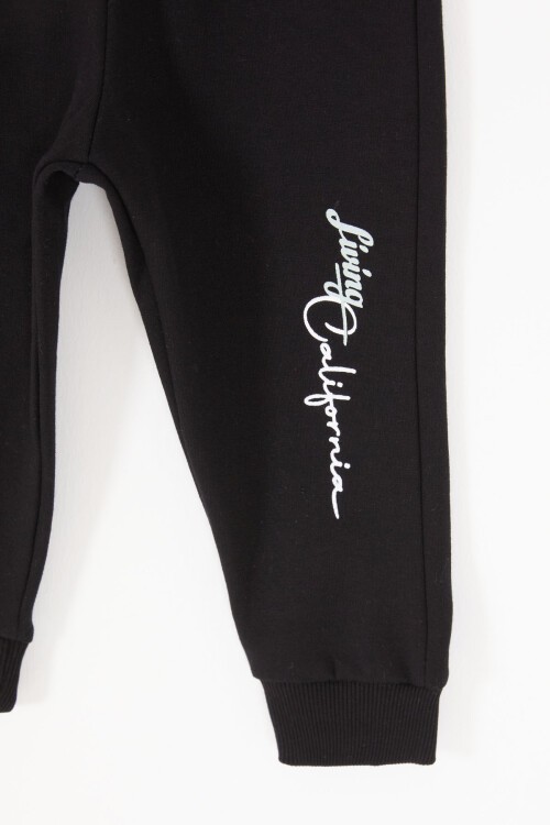 Yeşil California Baskılı Şardonlu Erkek Bebek Eşofman Takımı 16832