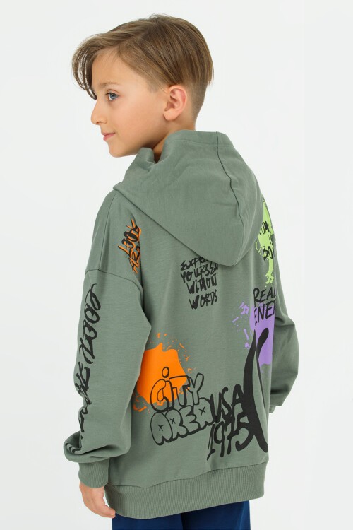 Yeşil Erkek Çocuk Eşofman Takım 17155