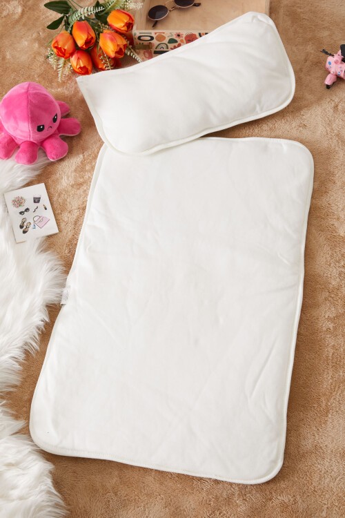 Beyaz Geyik Baskılı Tül Desenli Kız Bebek Alt Açma 17485