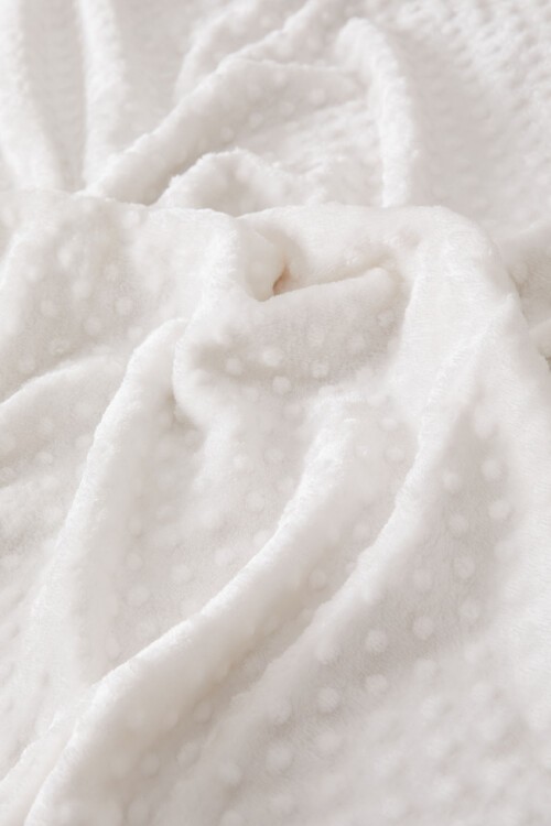 Ekru Tomurcuklu Bebek Battaniye 17478