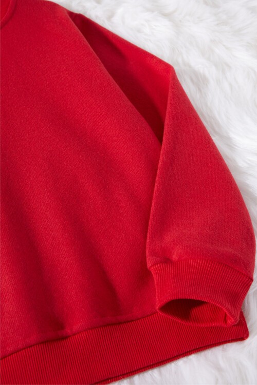 Erkek Çocuk Selanik Kumaş Kırmızı Kazak 17394