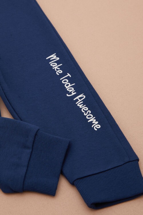 Krem Aslan Baskılı Yazılı Erkek Bebek Takımı 17395