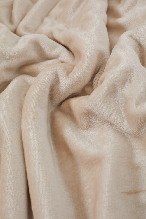 Krem Peluş Bebek Battaniye 17372