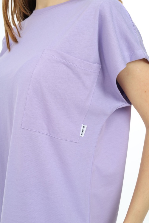 Lila Cep Detaylı Kız Çocuk Takım 17920