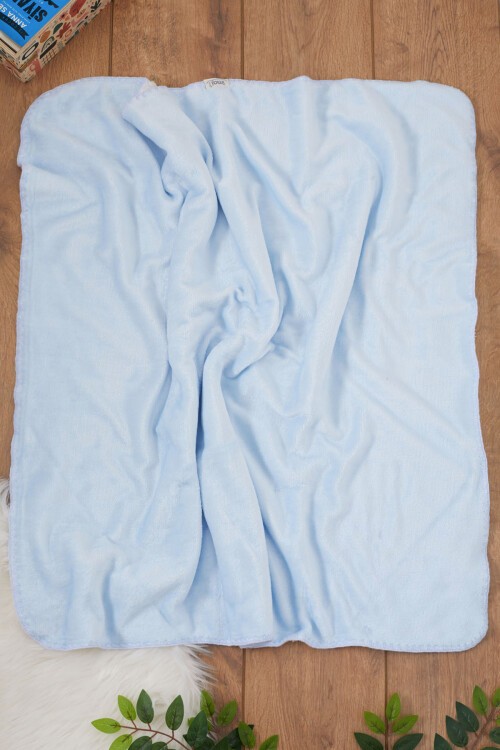 Mavi Erkek Bebek Peluş Battaniye 17373