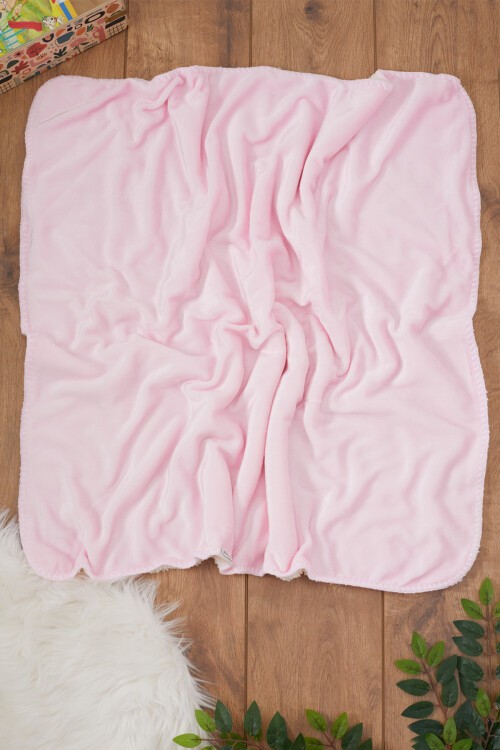 Pembe Kız Bebek Peluş Battaniye 17374