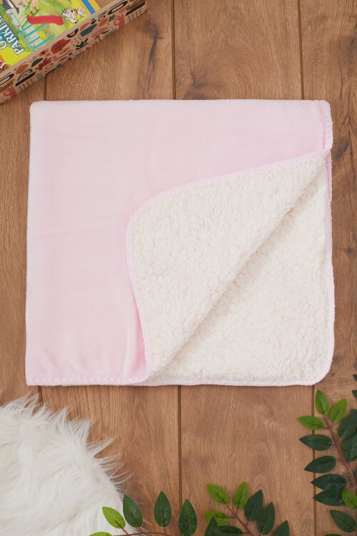Pembe Kız Bebek Peluş Battaniye 17374