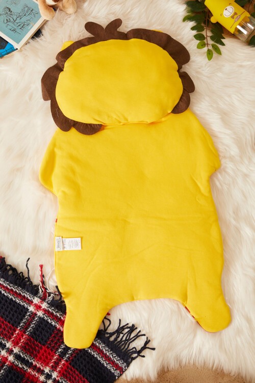 Sarı Aslan Baskılı Yastıklı Erkek Bebek Alt Açma 17482