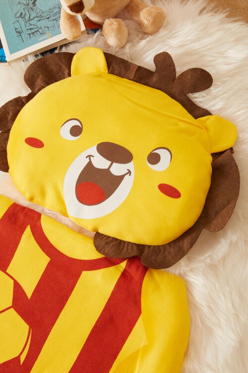 Sarı Aslan Baskılı Yastıklı Erkek Bebek Alt Açma 17482
