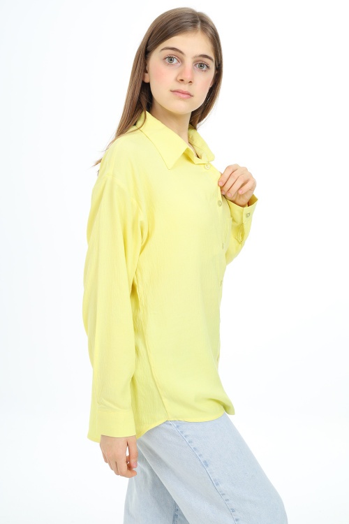 Sarı Kız Çocuk Gömlek 17968