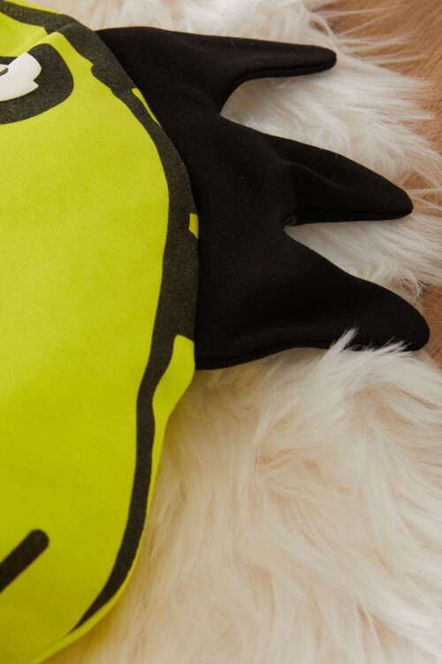 Turuncu Dinozor Desenli Kabartmalı Erkek Bebek Alt Açma 17481